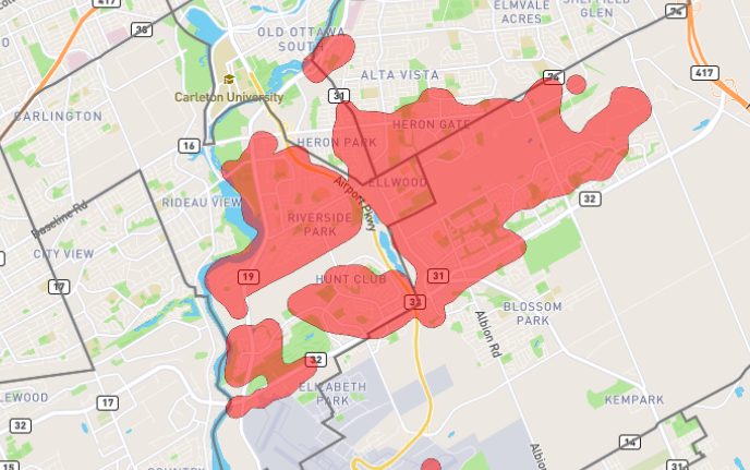 Update Power Restored For More Than 12000 In South Ottawa Citynews Ottawa 4638