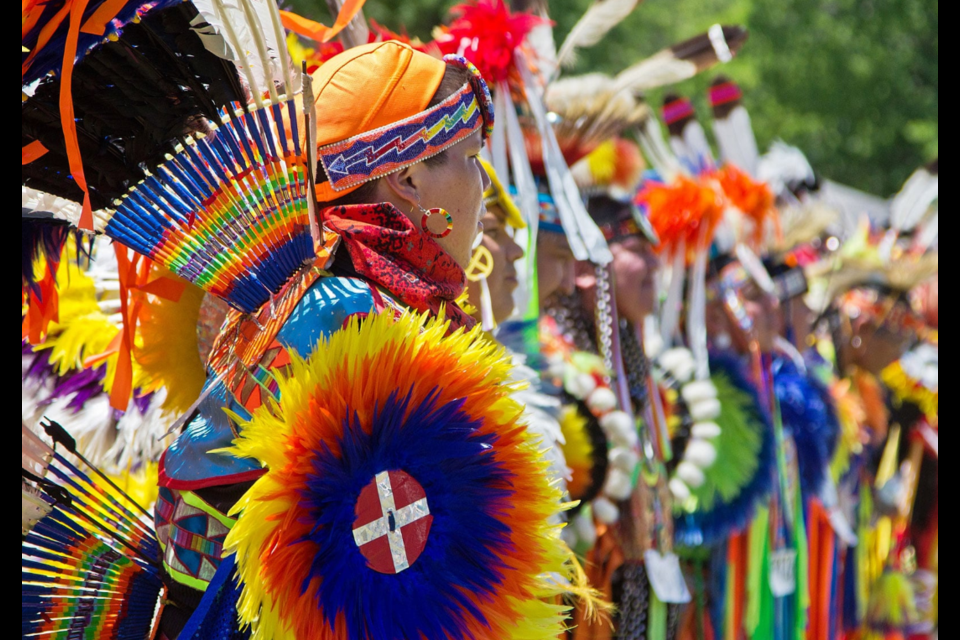 Summer solstice pow wow competition and festival celebrates National