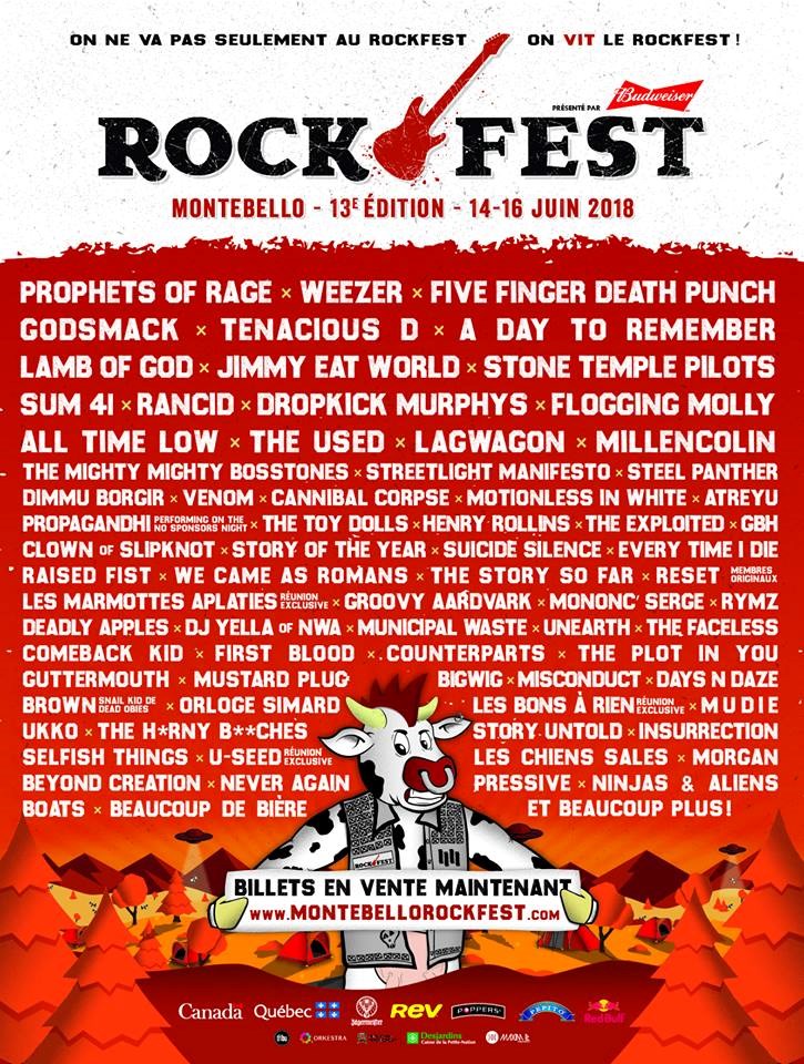 Rockfest lineup includes Prophets of Rage, STP, Weezer CityNews Ottawa