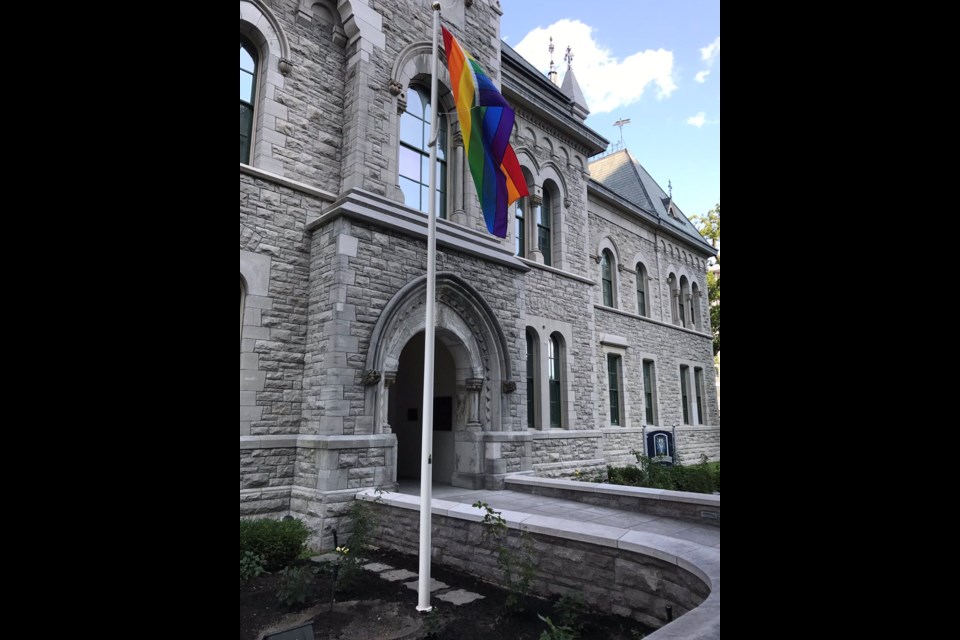 Pride flag at Ottawa City Hall. 
file photo