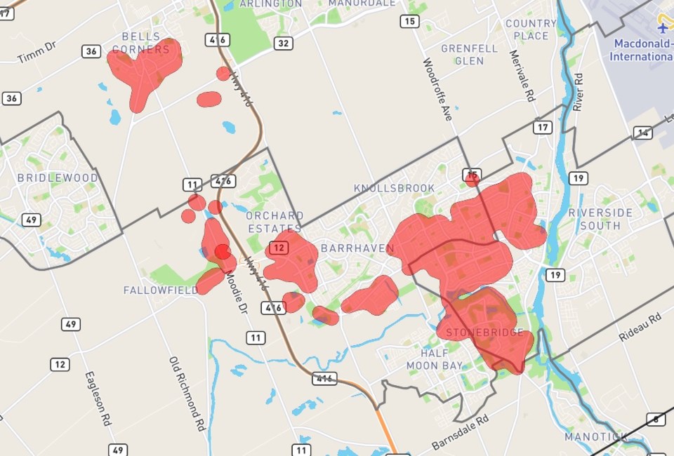 Update Power Outage Resolved In Barrhaven Bells Corners Areas Citynews Ottawa 1077