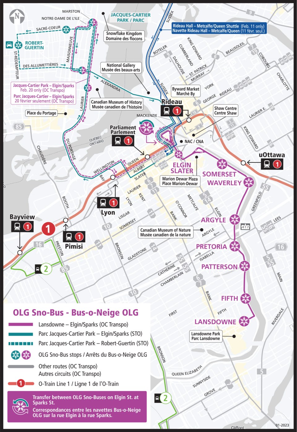 Sno Bus service to offer free rides to Winterlude sites in the NCR