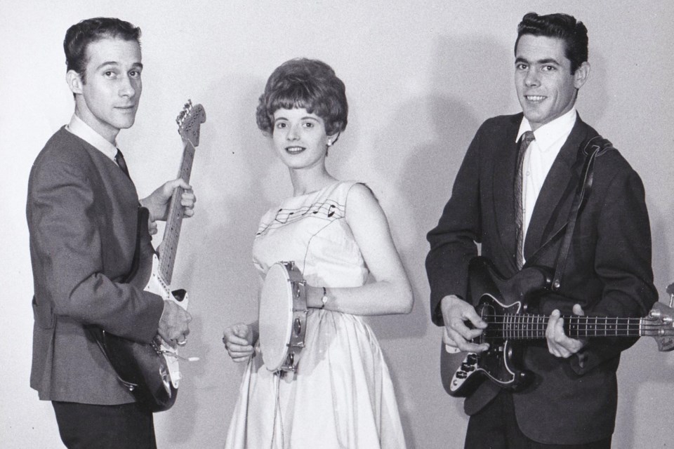 Morris and Dorothy in 1965, with Steve Bennett, who played bass on "I Got What I Wanted" in 1967.