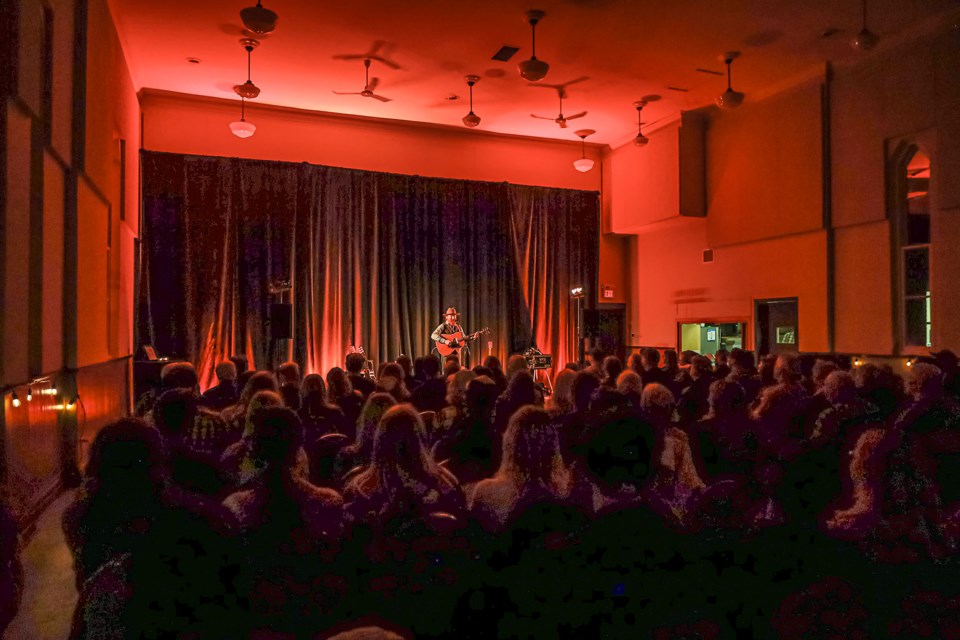 Fenwick's own Spencer Burton took to the stage at Old Pelham Town Hall on Nov. 16, armed with only an acoustic guitar for an all-acoustic show. The concert was a part of the Pelham Concert Series, which concludes next month with a performance by Hawksley Workman on Dec. 14.