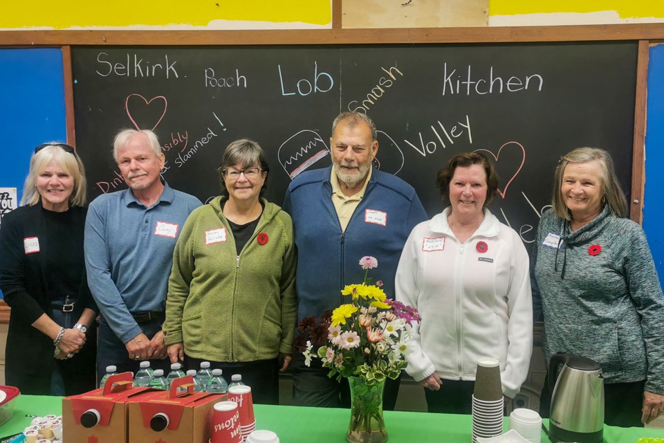 From left to right are Lisa Fucile, Casey Keus, Karen Selinski, James Fraser, Marylou Hilliard and Marlene Campbell. 