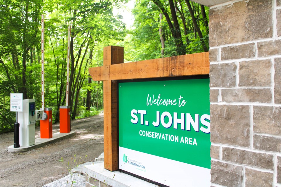 Gates have been installed at the entrance to St. Johns Conservation Area in Pelham. The gates are meant to stop illegal access to the park by vehicles during the time it is closed between 8 p.m. and 6 a.m.