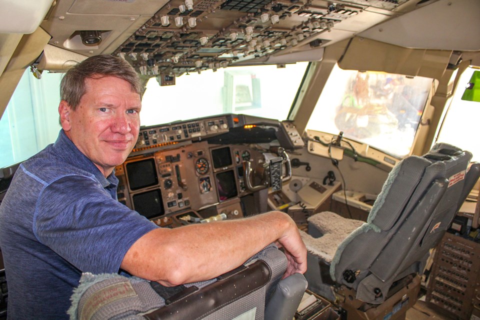 Perry Van Veen of Welland has been building a replica of the cockpit of “The Gimli Glider,” an Air Canada Boeing 767-200 which ran out of fuel and made a successful landing at an old air strip in Gimli, Man., on July 23, 1983.