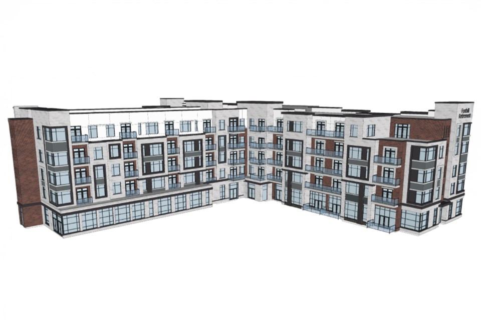 Artist's rendering of 176-unit main building.