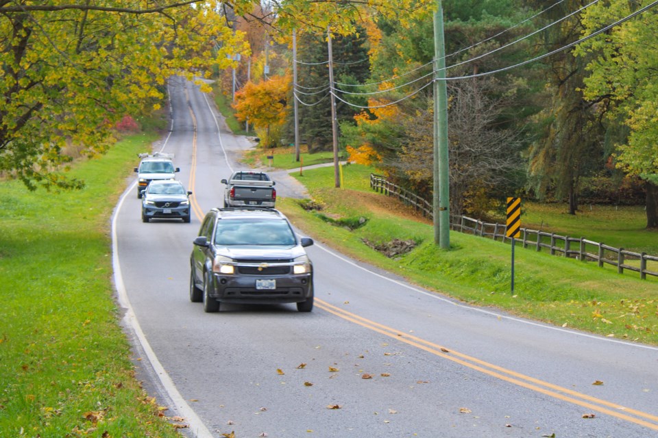 Cars travel along Effingham Street in Pelham. A resident living on the street says that speeding traffic and roaming wildlife are a recipe for disaster and drivers travelling through the area need to slow down.