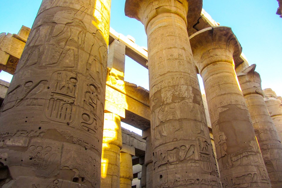 The world must work together to preserve the stories written into these magnificent columns at Luxor Temple south of Cairo, the largest and most significant religious centre in ancient Egypt.