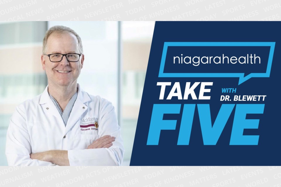 Take Five with Dr. Christopher Blewett - PelhamToday.ca