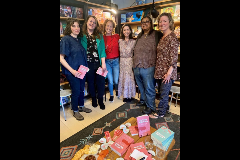 Contributors to "Awfully Hilarious: Period Pieces" left to right: Claire Sicherman, Nicole Breit, Heather Hendrie, Erica Otto, Stephanie Nand and Bridget McClarty.