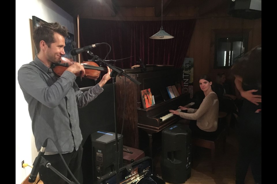 Czech musicians Radim Koppitz (left) and Veronika Mauricová. 