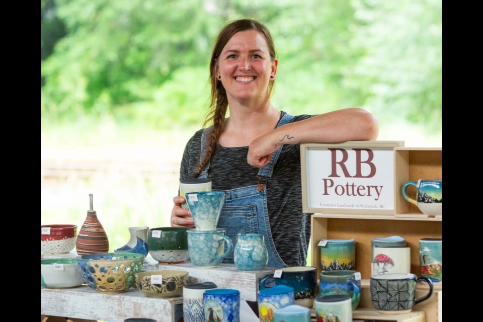 Squamish-based artisan Ruby Bryan of RB Pottery.