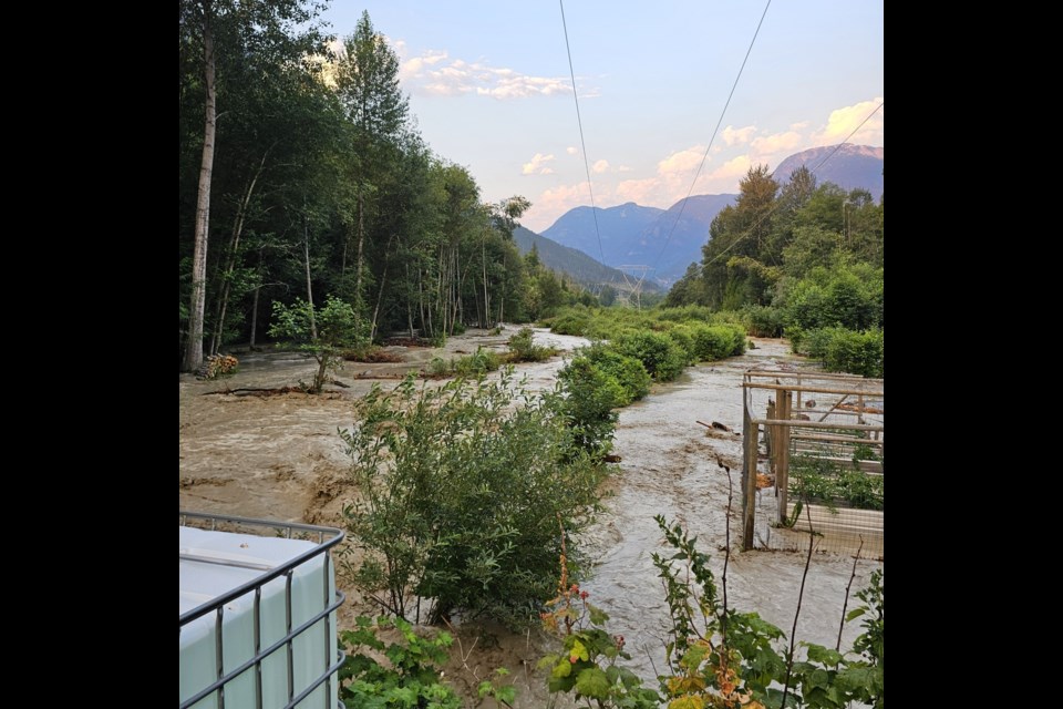 Photos of the severe flooding past Pemberton.