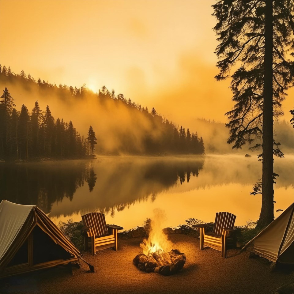 firefly-camping-on-the-shores-of-a-lake-with-campfire-tents-and-chairs-around-84028