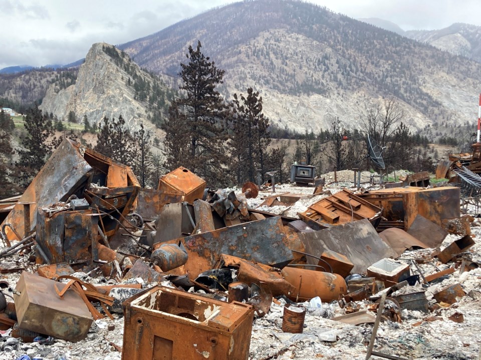 Rubble with Mountain in the Background Lytton 