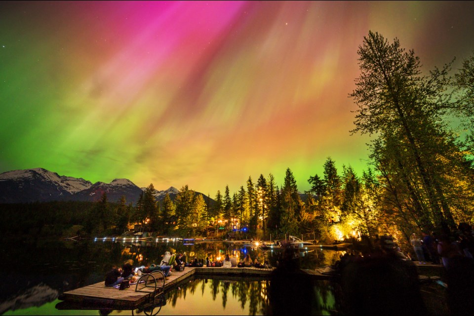 The Northern Lights over Whistler, B.C. on May 10.