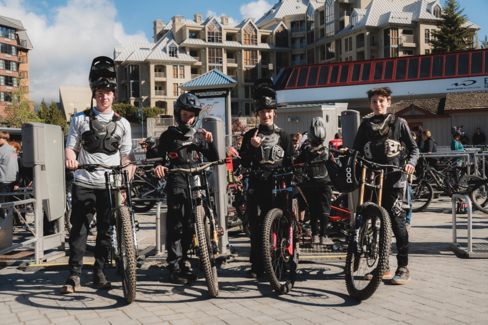 Bikers outnumbered skiers in the village on May 17, 2024.