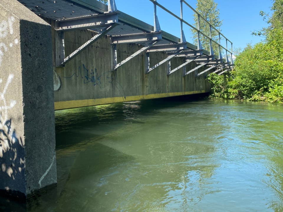 high water_lower cn rail bridge