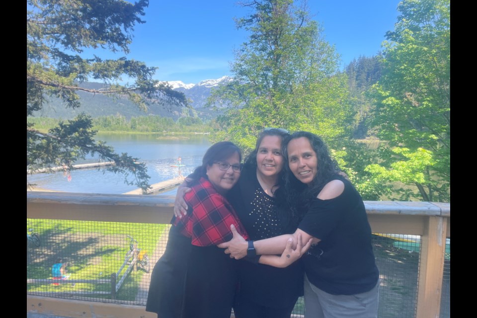 Sisters Lisa Peters, Bernadette Dennis and Sally Peters.