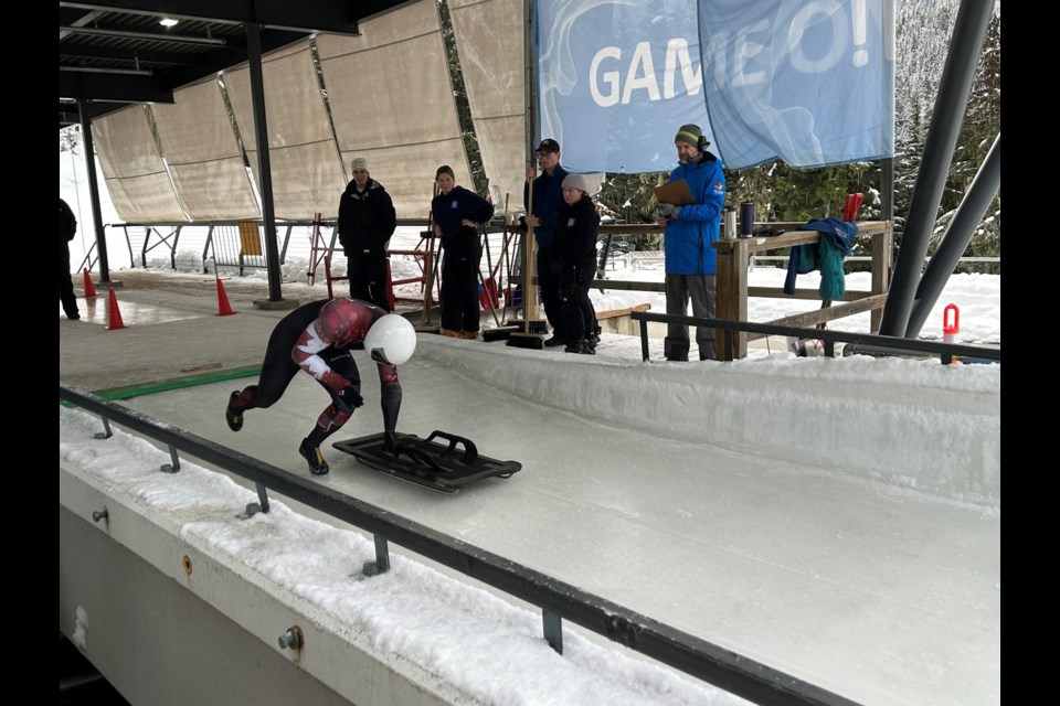 Josip Brusic races in Whistler on Nov. 28, 2024. 