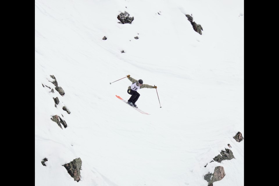 Kane Gascoigne of the Whistler Freeride Club in action.                              