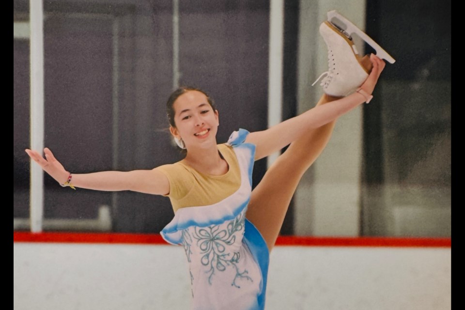 Nina Laferriere of the Whistler Skating Club performs a trick. 