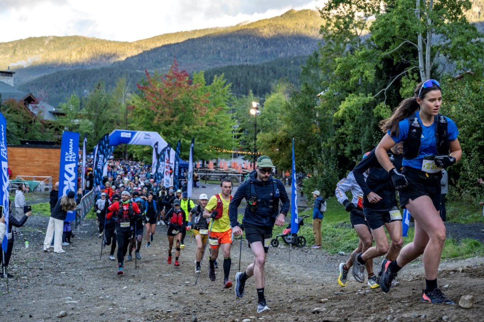 General views of the 25k Race during the 2024 Ultra Trail Whistler by UTMB on September 29 in Whistler.