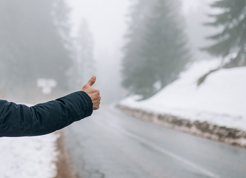 hitchhiking - whistler transit strike