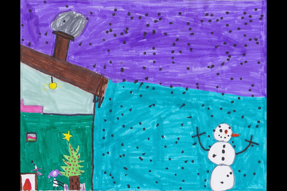 Artwork by Sierra Basi Cannel, grade three, Kelly Creek Community School.