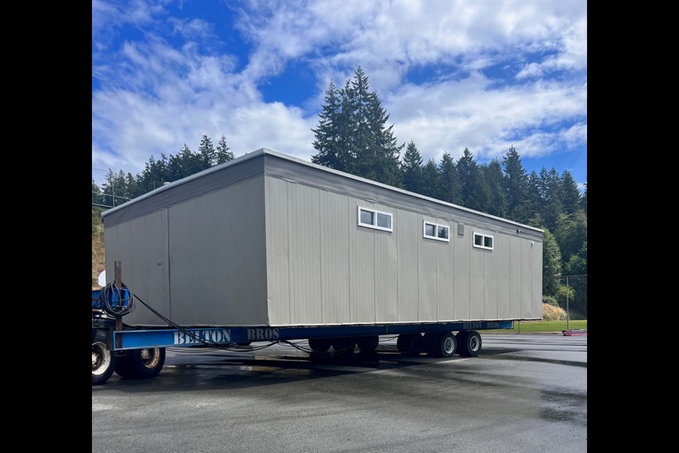 BUSY SUMMER: Replacement of portable classrooms at Brooks Secondary School is one of many capital projects happening at School District 47.