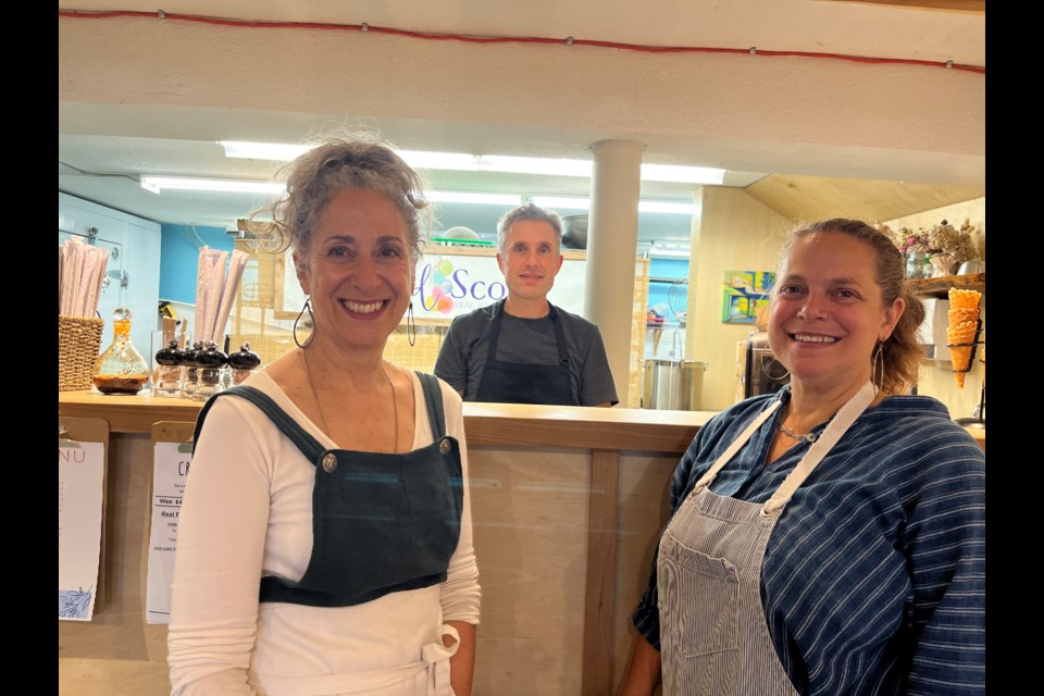 CREW READY: Wild Soup's team [from left] chef Linda Shaben, gold-level Japanese cuisine chef Avi Sternberg and manager Melissa Call.
