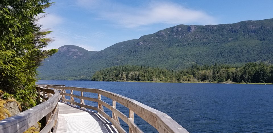 The bridge at Inland Lake Provincial Park is being repaired - Coast ...