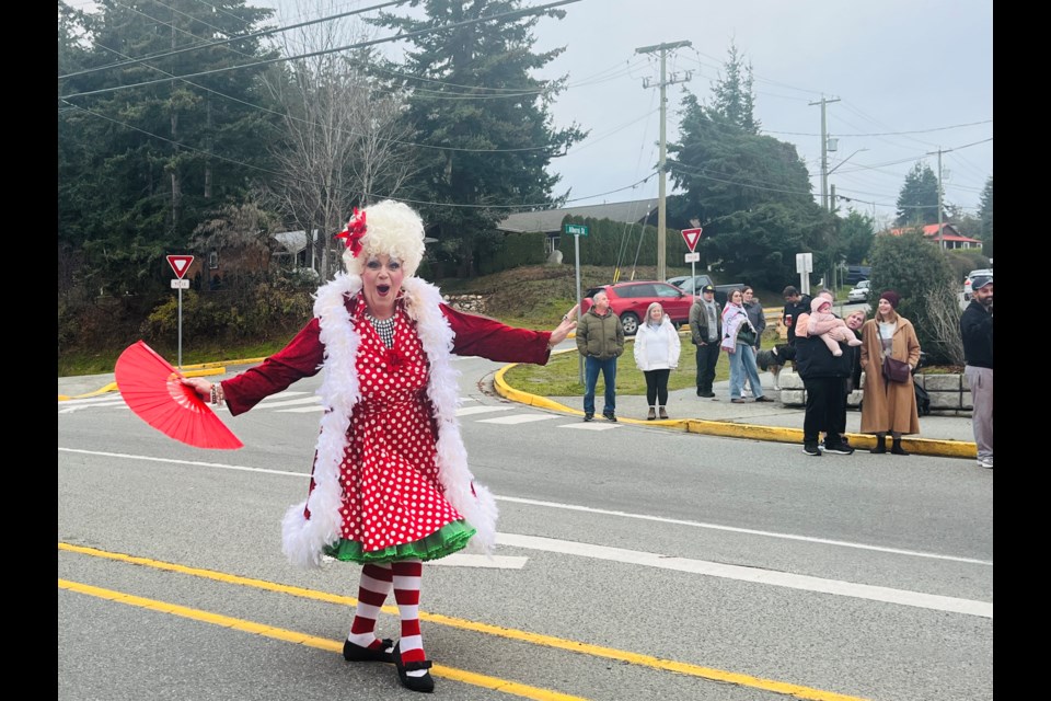 SANTA PARADE: Drag performer Conni Smudge served as the parade marshall at the 2024 Santa Claus Parade on Sunday, December 1.
