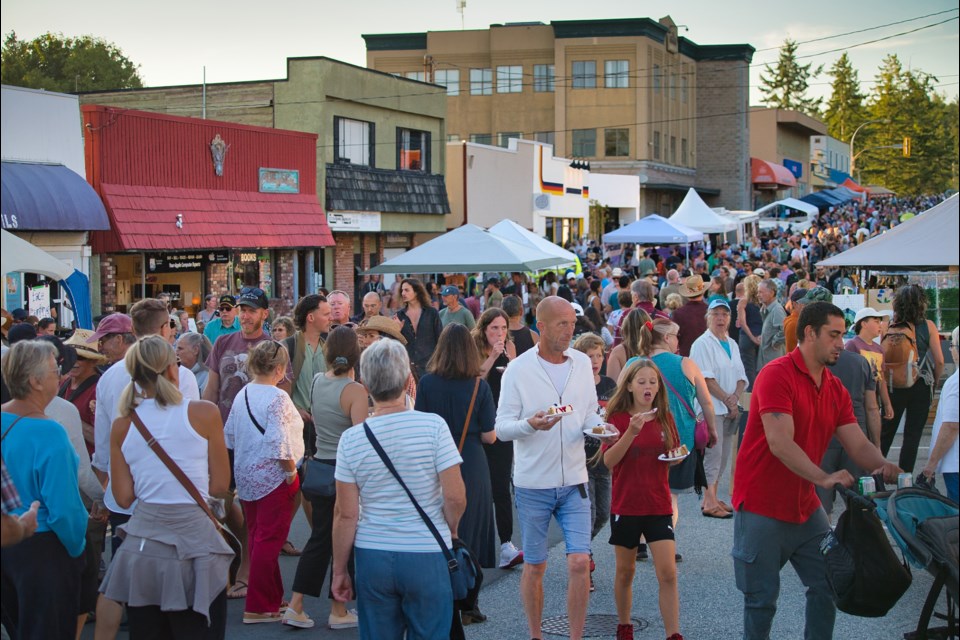 FOOD FUN: Plenty of food vendors will be located throughout the street party dedicated to the delicious blackberry. Hundreds of folks gather for the Blackberry Festival in qathet every year, to celebrate summer, food, friends and family.