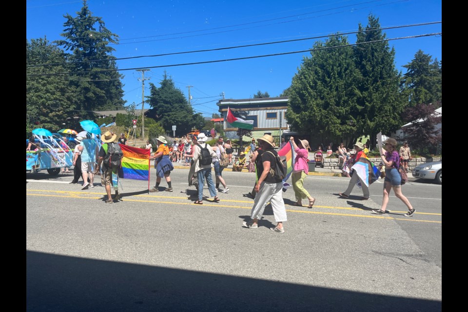 PRIDE PARADE: qathet Pride Society hosted the first Pride Parade in the qathet region on July 6, 2024.