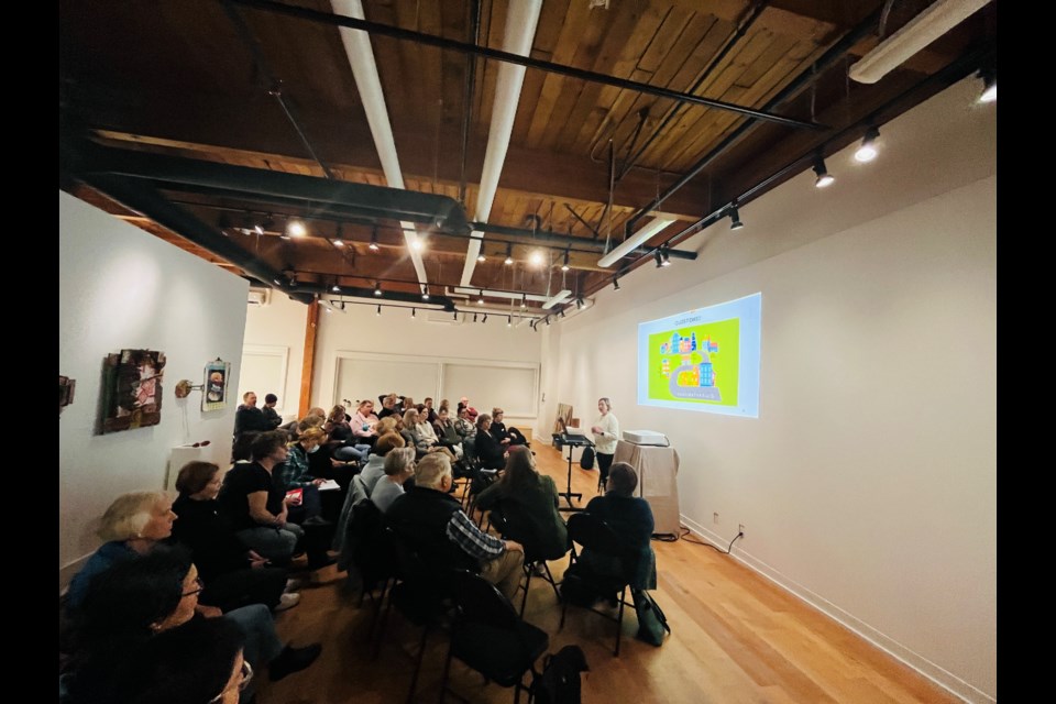 EDUCATION LAUNCH: Finding a Path Forward: BC's Homelessness Crisis was the name of a forum hosted by Lift Community Services at qathet Art Centre on Thursday, November 14. This forum was the launch of a new education series hosted by Lift.
