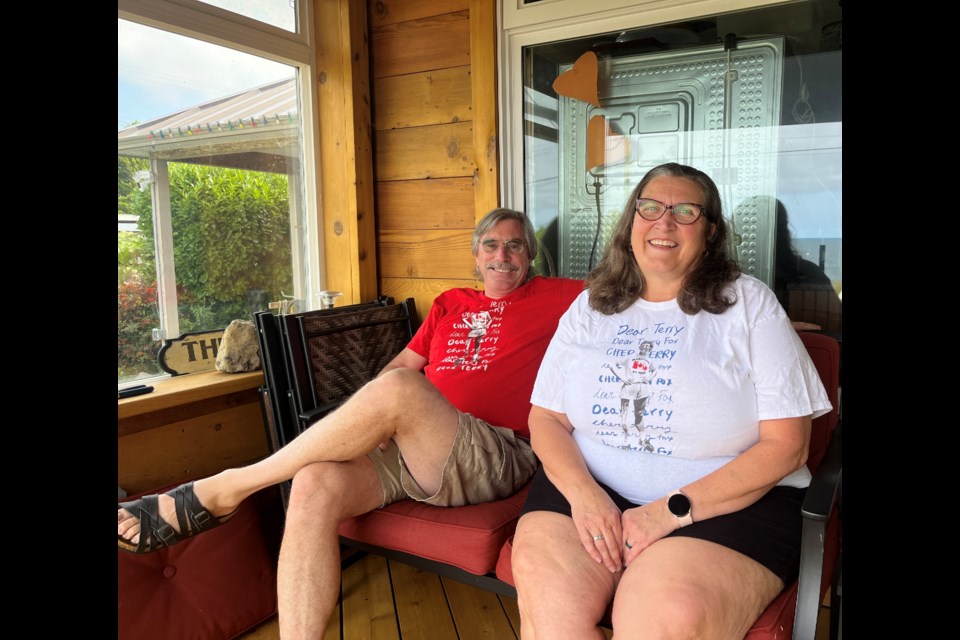 IT'S PERSONAL: Husband and wife Ian and Stephanie Tinker are participating in the annual Terry Fox Run as Team Tinker on Sunday, September 17. Money raised at the event goes directly to cancer research. Ian recently went through radiation treatment for cancer.
