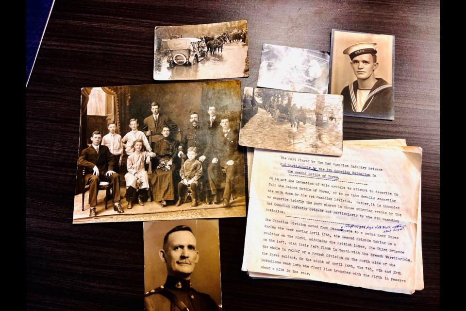 FAMILY HISTORY: A collection of family photos and memorabilia from WWI.