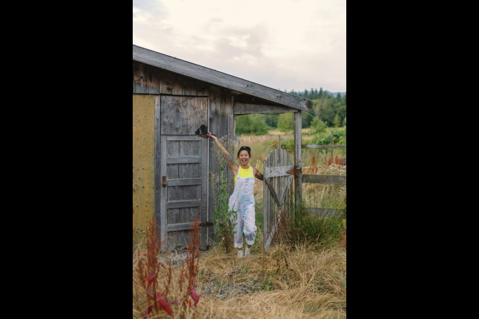 FARM LIFE: Artist Lisa Hau has her painting studio at Coming Home Farm, where she lives with farmer and partner Aaron Ash.
