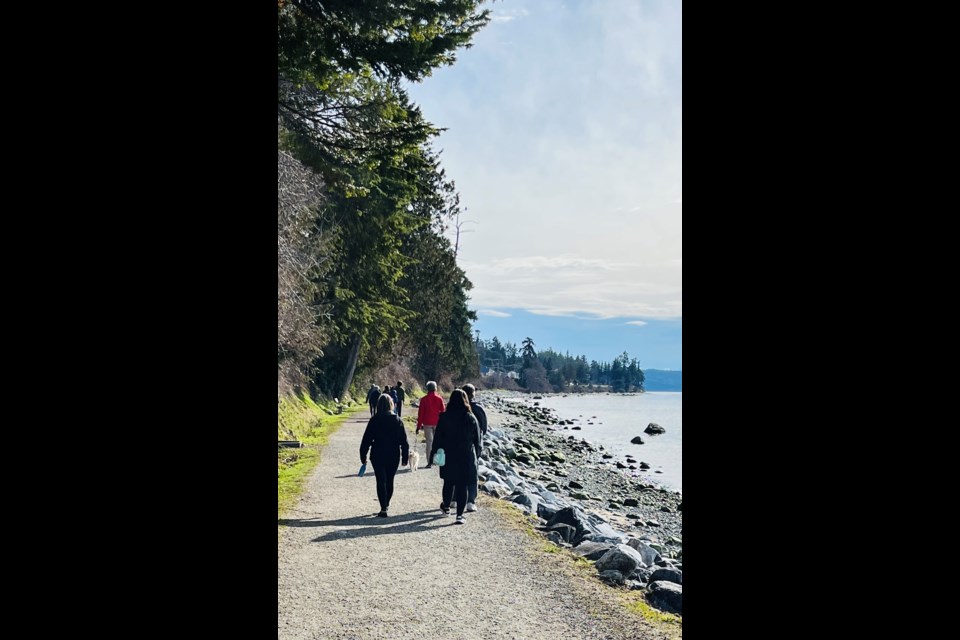 HEALTHY HABITS: Getting outside and exercising can increase vitamin D uptake and have a significant impact on physical and mental well-being. The photo above was taken on the sea walk in Westview.
