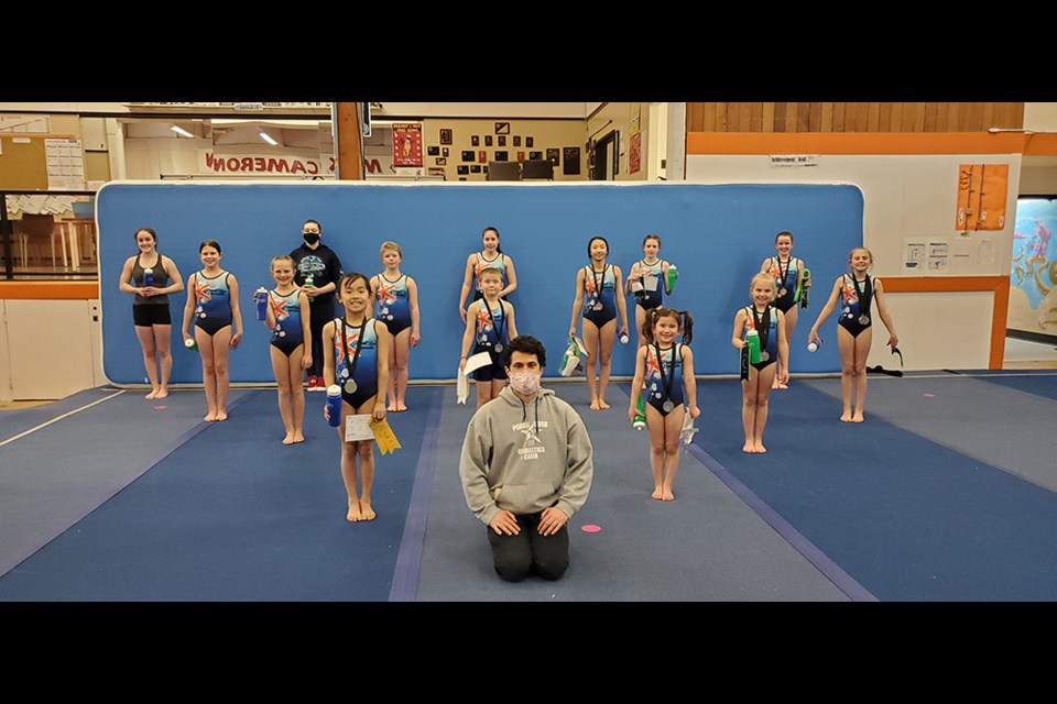 EXCELLENT SHOWING: Powell River Gymnastics and Circus Competitive Team recently competed in a virtual competition, coming away with a number of awards.