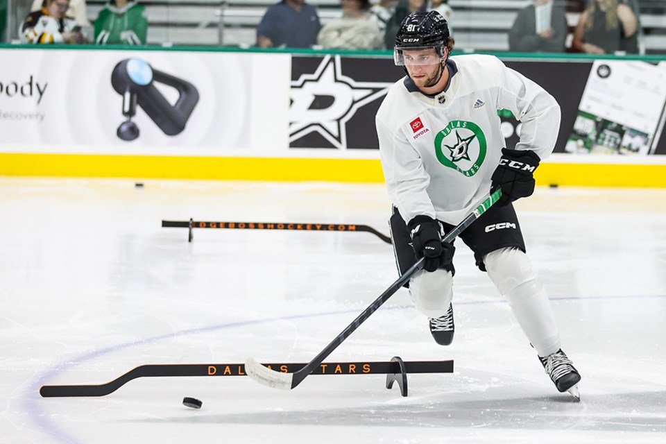 DEMONSTRATING SKILLS: Former Powell River Minor Hockey player Keaton Mastrodonato attended the Dallas Stars development camp for young prospective professional hockey players. He said it was an eye-opener to experience hockey at the NHL level with other young prospects.