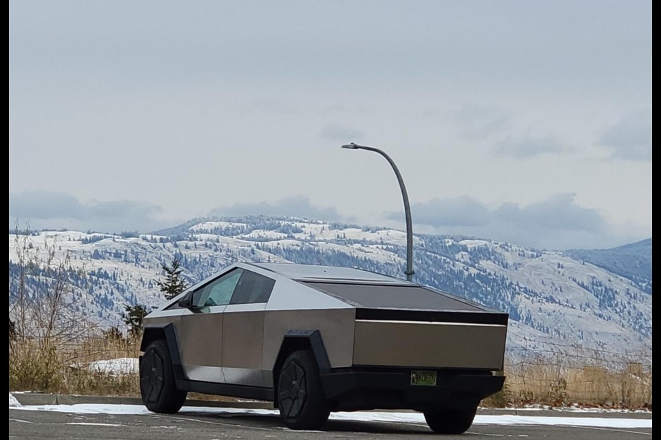 Matt Petkau took this photo of his new Cybertruck on a recent road trip.