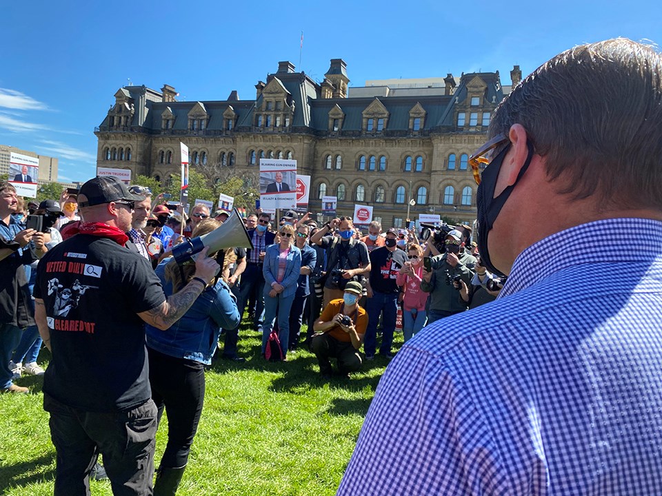 MP Zimmer at the Integrity March on Parliament Hill