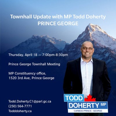 Todd Doherty - Cariboo Prince George MP town hall April 2019