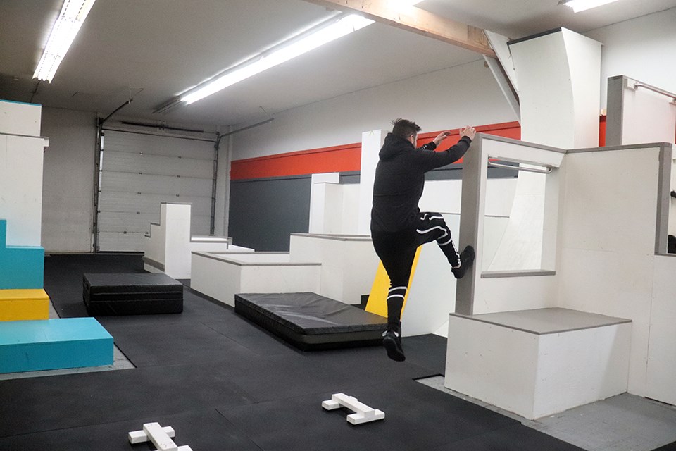 Olympus Freerunning is the first parkour gym in Prince George. (via Hanna Petersen, PrinceGeorgeMatters)