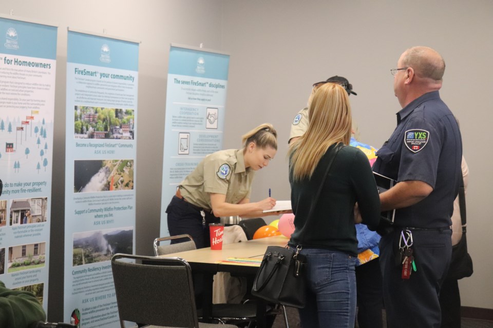 BC Wildfire Service was on hand to answer questions. (via Hanna Petersen)