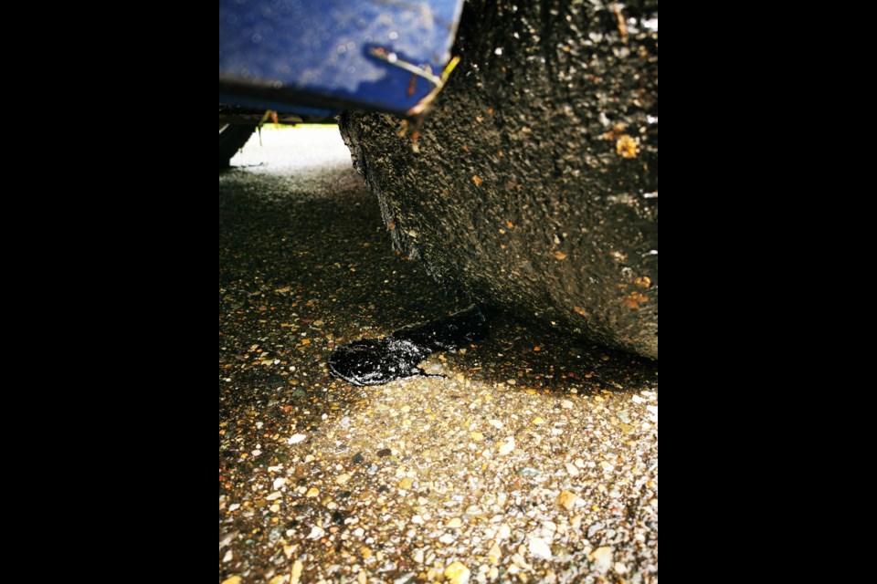 Numerous drivers say their tires are damaged after road seal stuck to their wheels on Chief Lake Road. (via Jordan Parker)